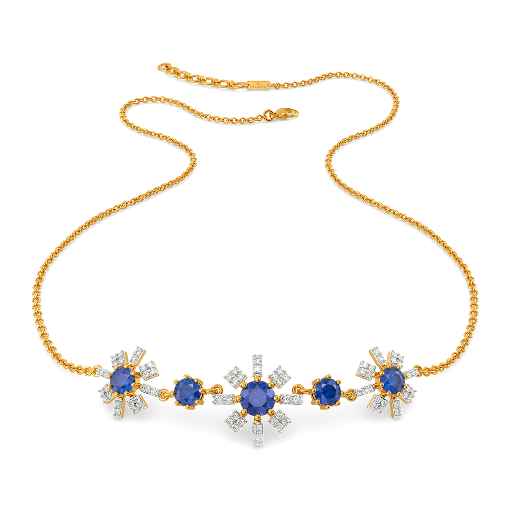 Straight to Blue Diamond Necklaces