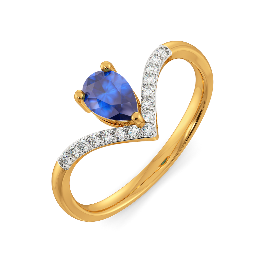 Crowned in Blue Diamond Rings