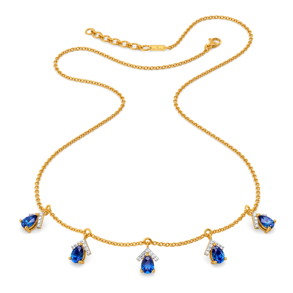 Crowned in Blue Diamond Necklaces