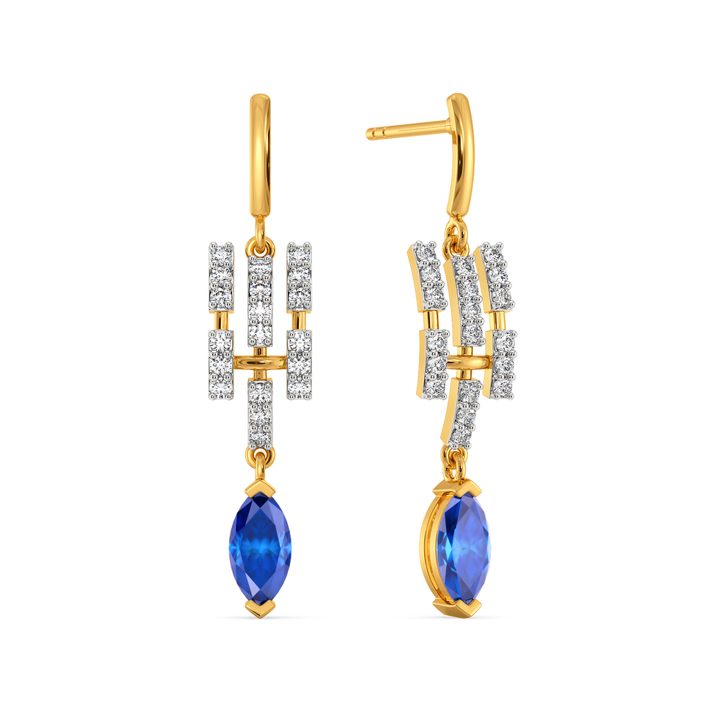 Autumn Blues Diamond Earrings