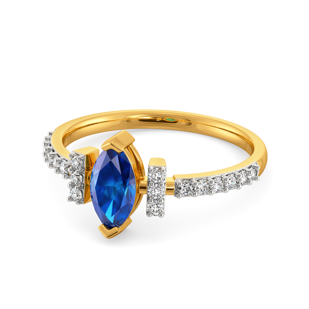 Autumn Blues Diamond Rings