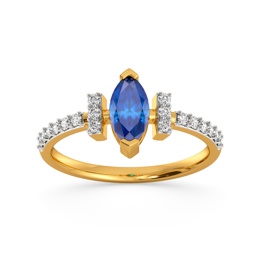 Autumn Blues Diamond Rings