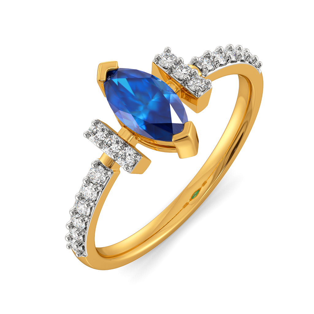 Autumn Blues Diamond Rings