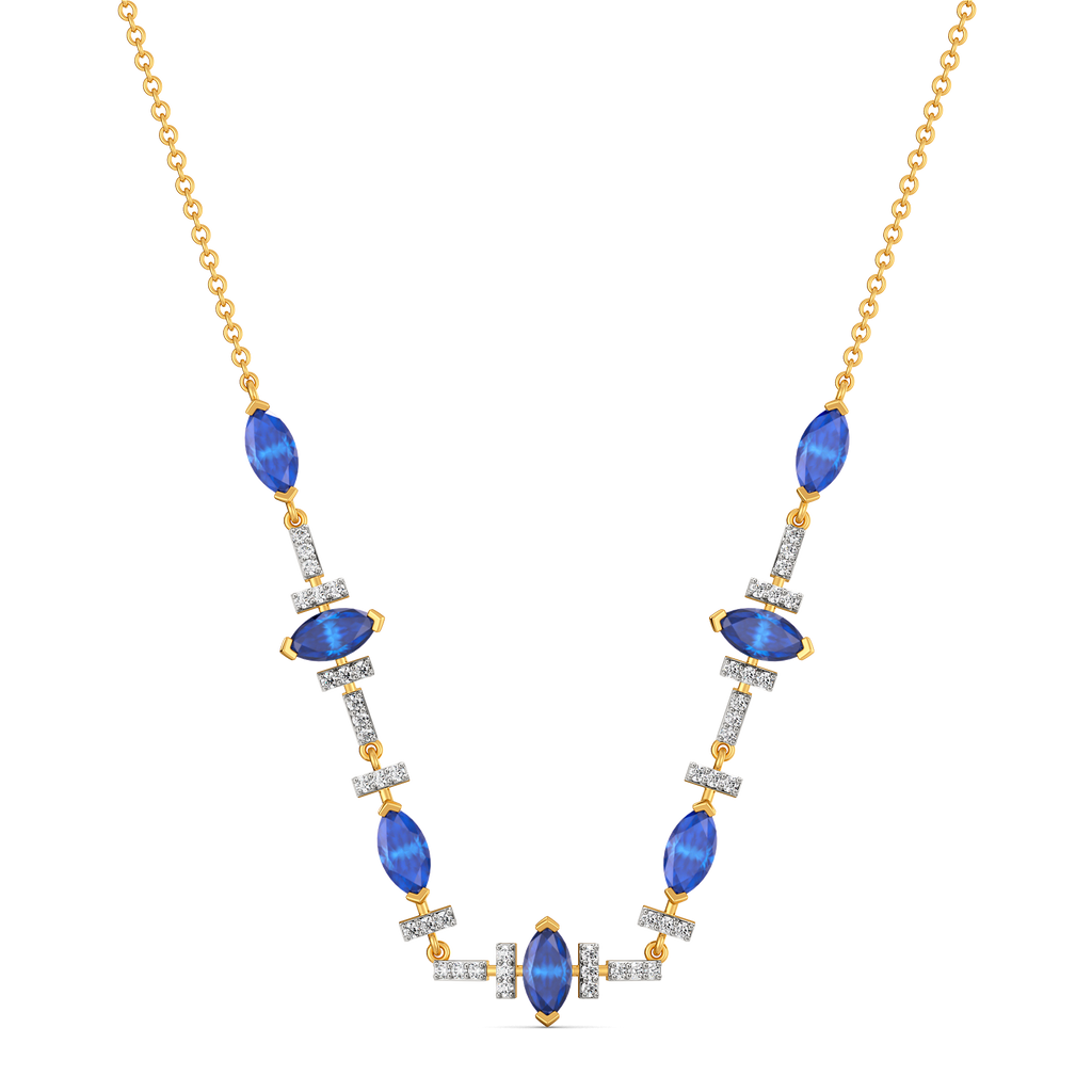 Autumn Blues Diamond Necklaces