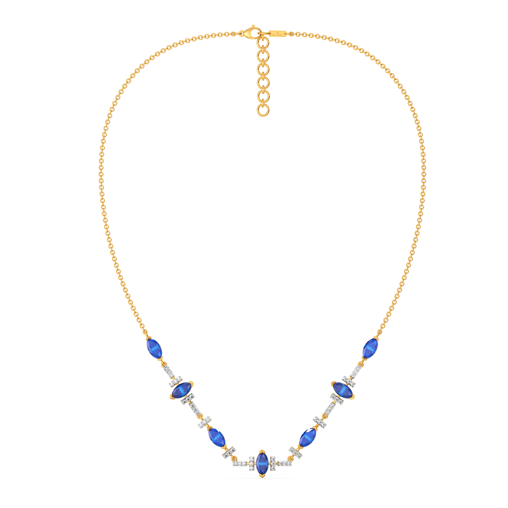 Autumn Blues Diamond Necklaces