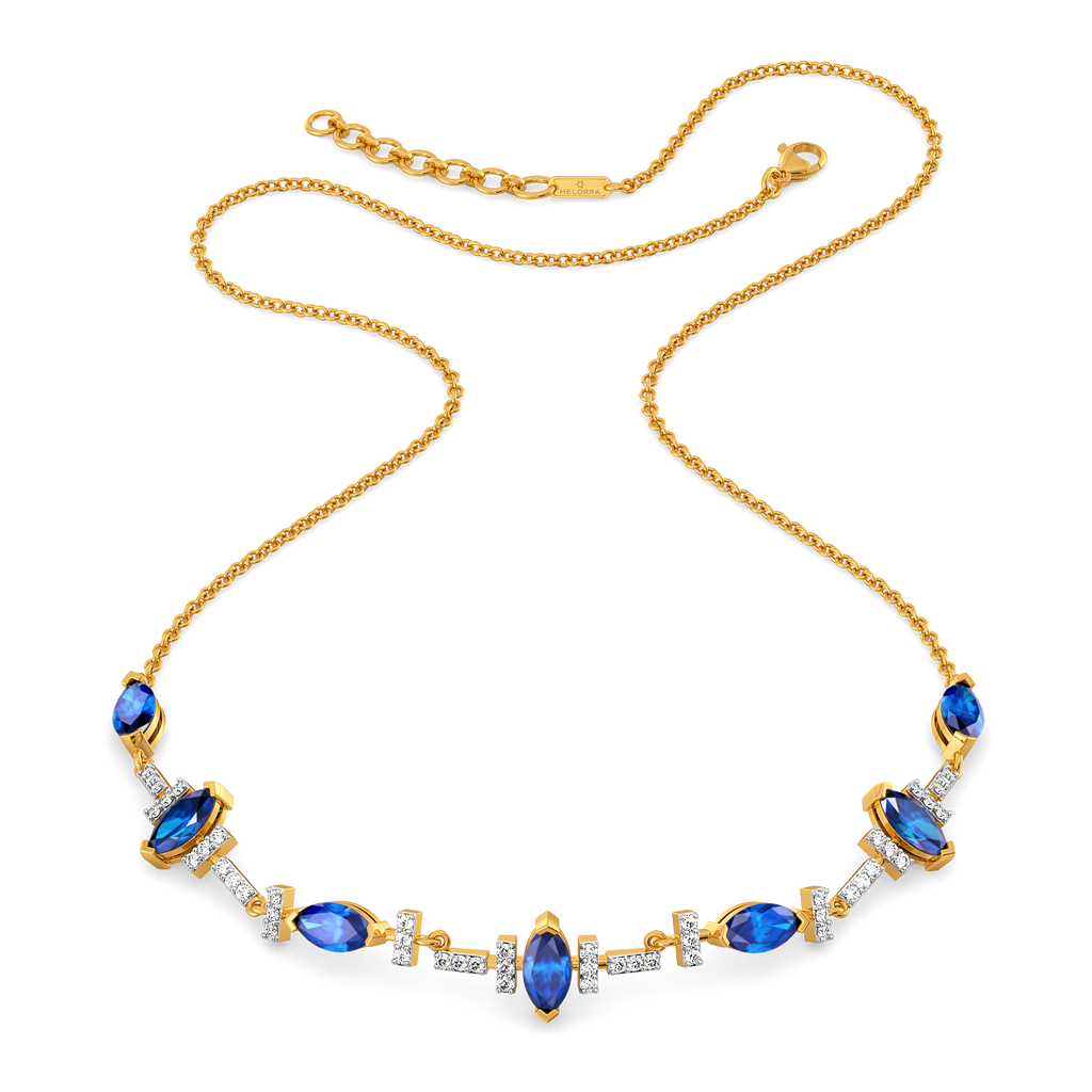 Autumn Blues Diamond Necklaces