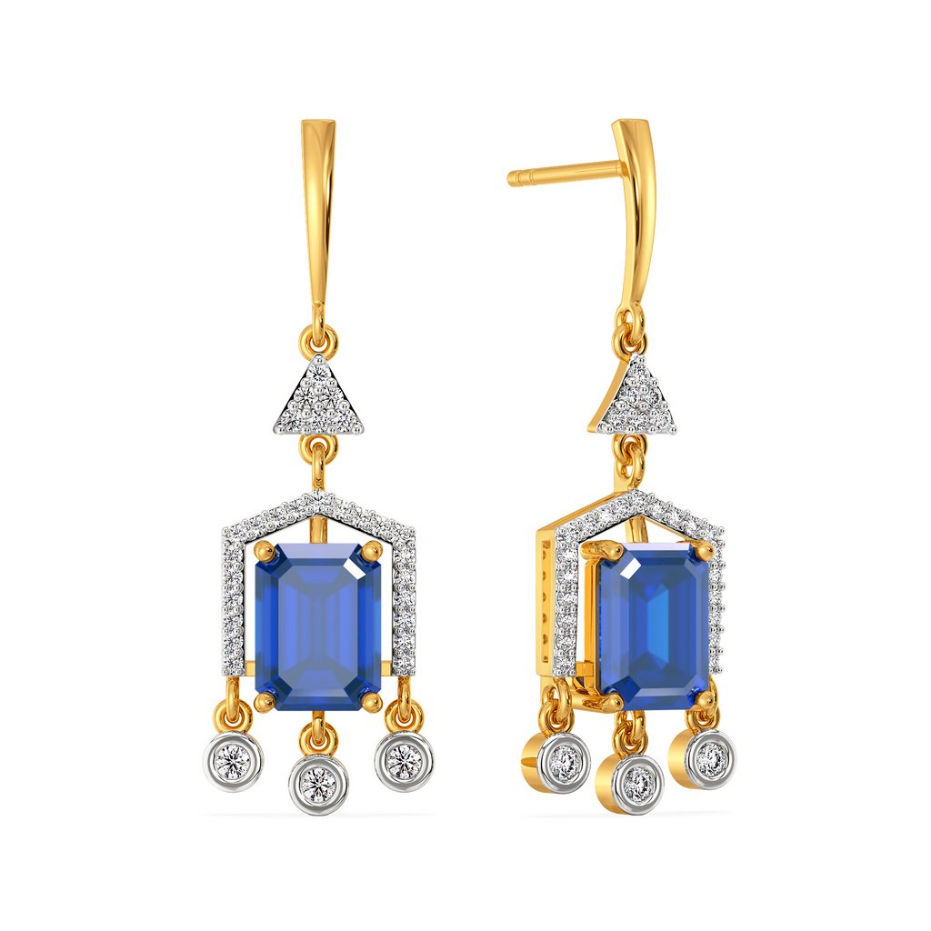Lady in Blue Diamond Earrings