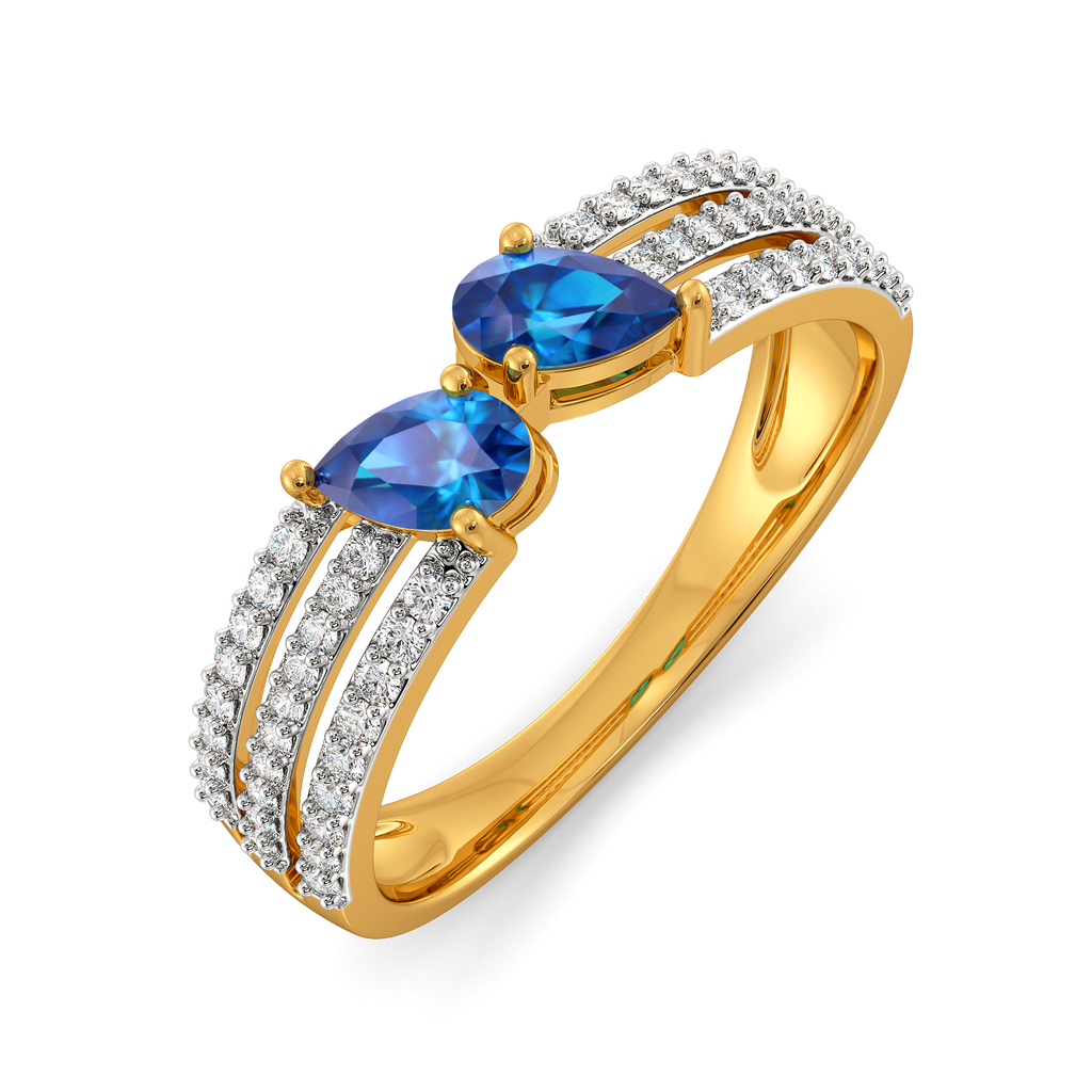 Enchanting in Blue Diamond Rings