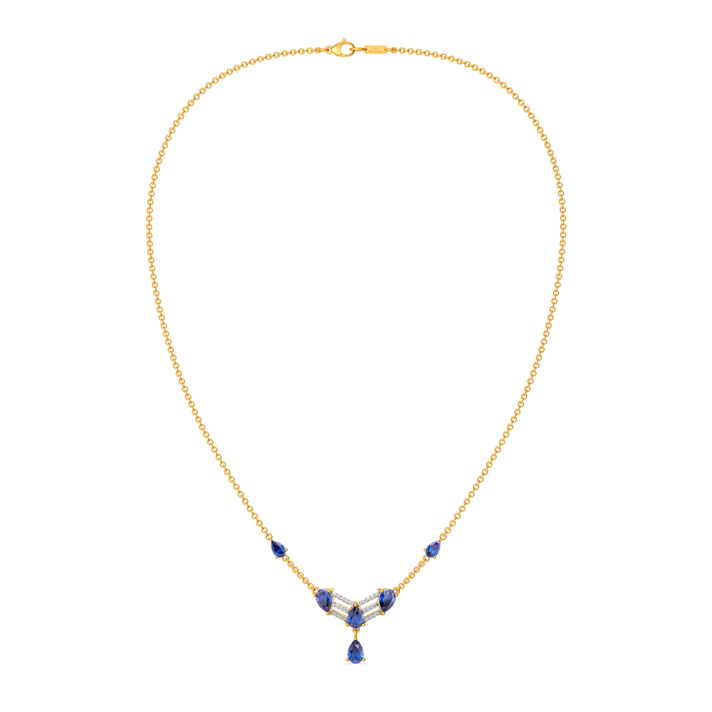 Enchanting in Blue Diamond Necklaces