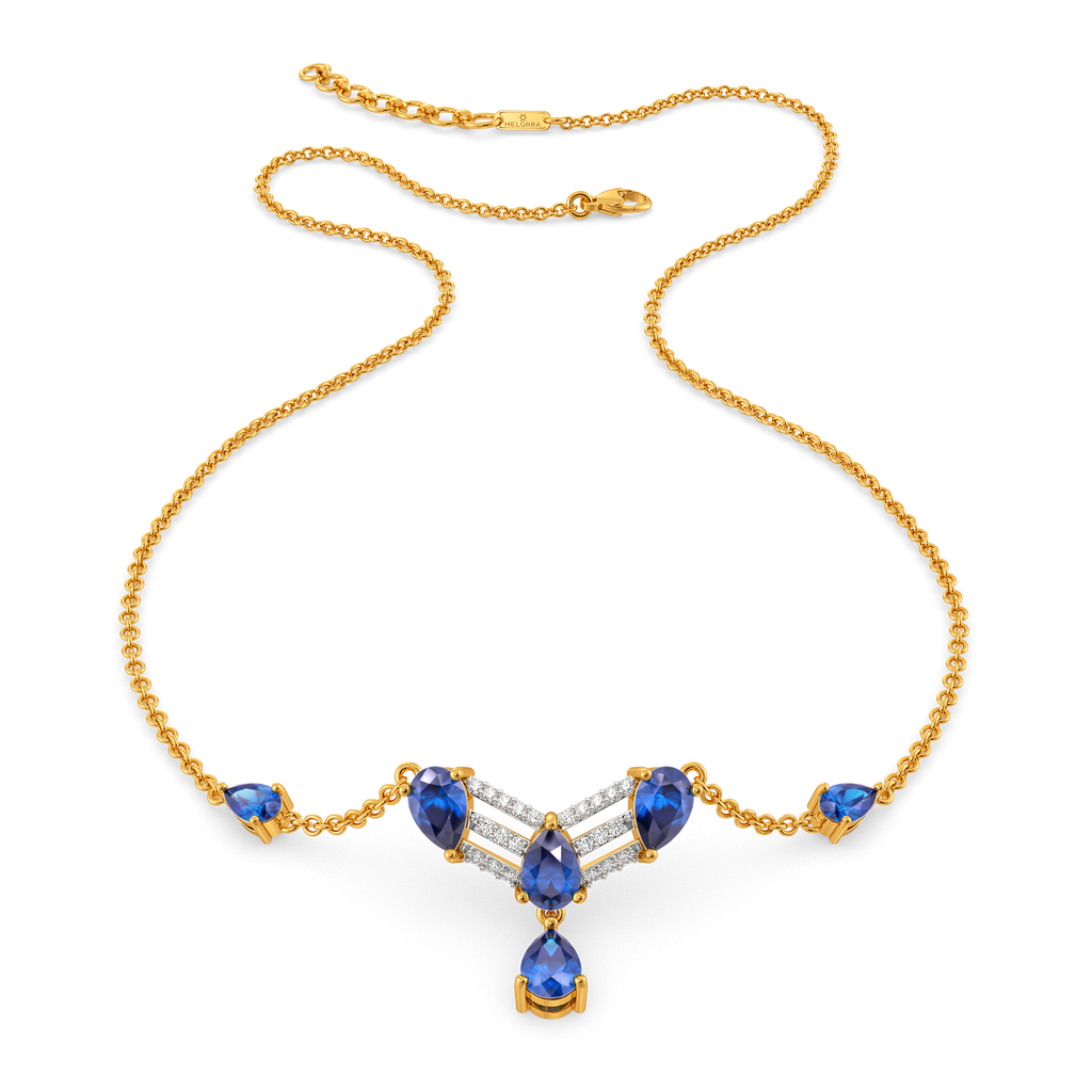 Enchanting in Blue Diamond Necklaces