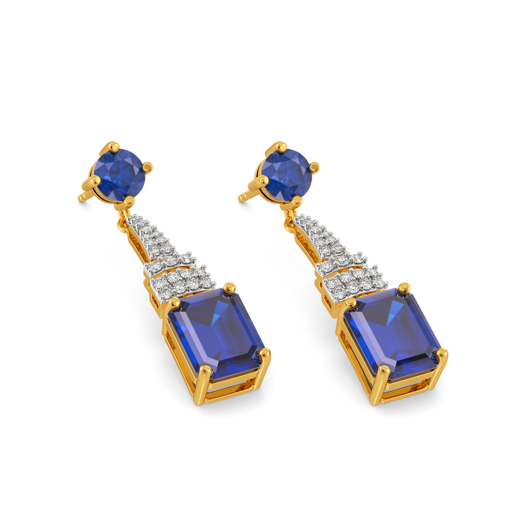 Reign in Blue Diamond Earrings
