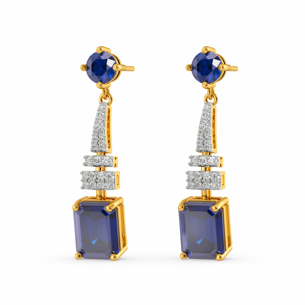 Reign in Blue Diamond Earrings
