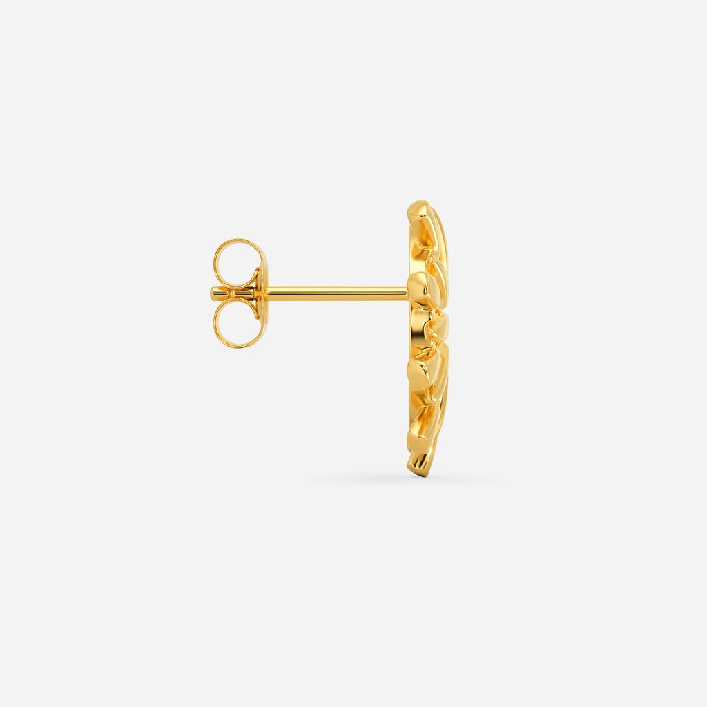The Y Type Gold Earrings