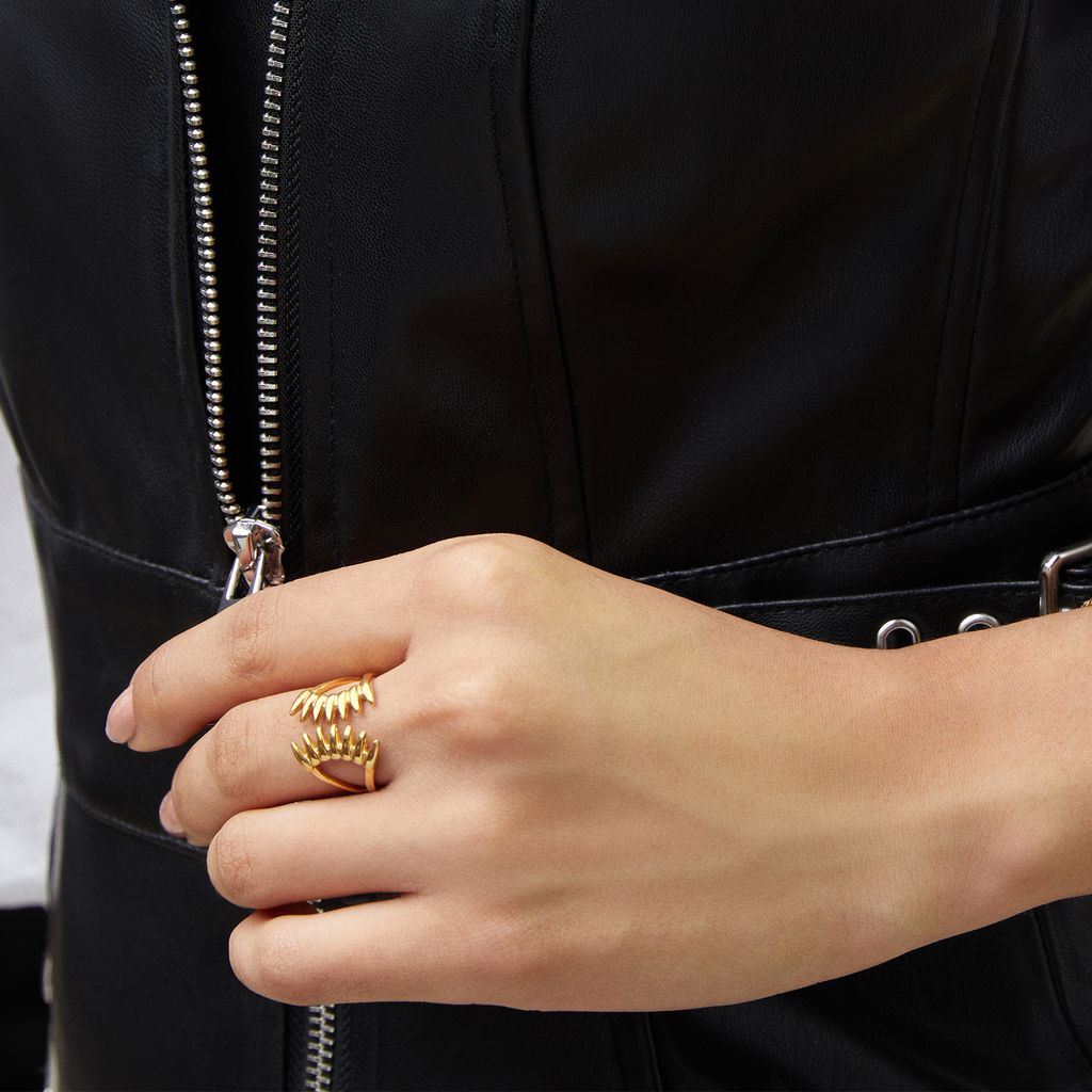 Sleek n Secure Gold Rings alternate view 1