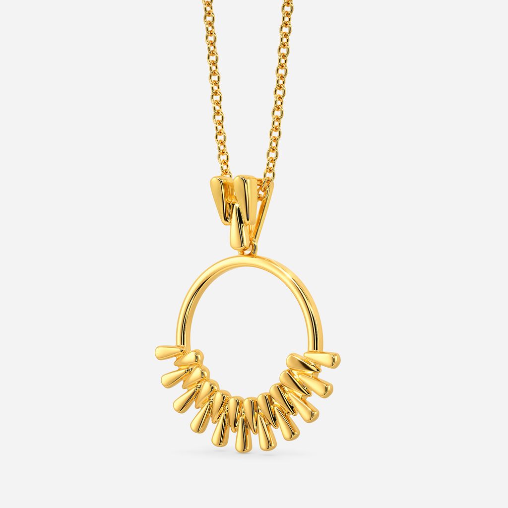 Zip Allure Gold Pendants