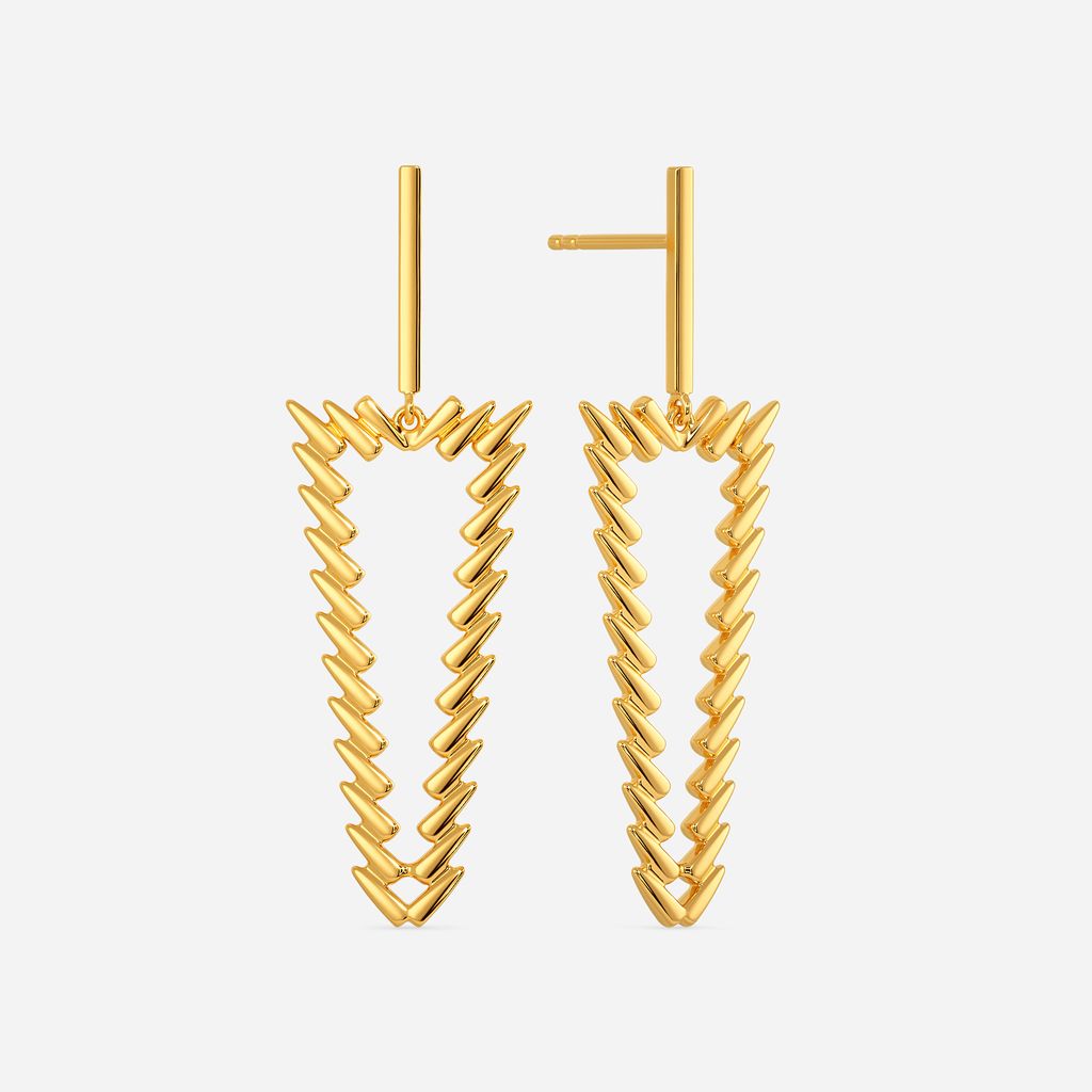 Glide in Style Gold Earrings