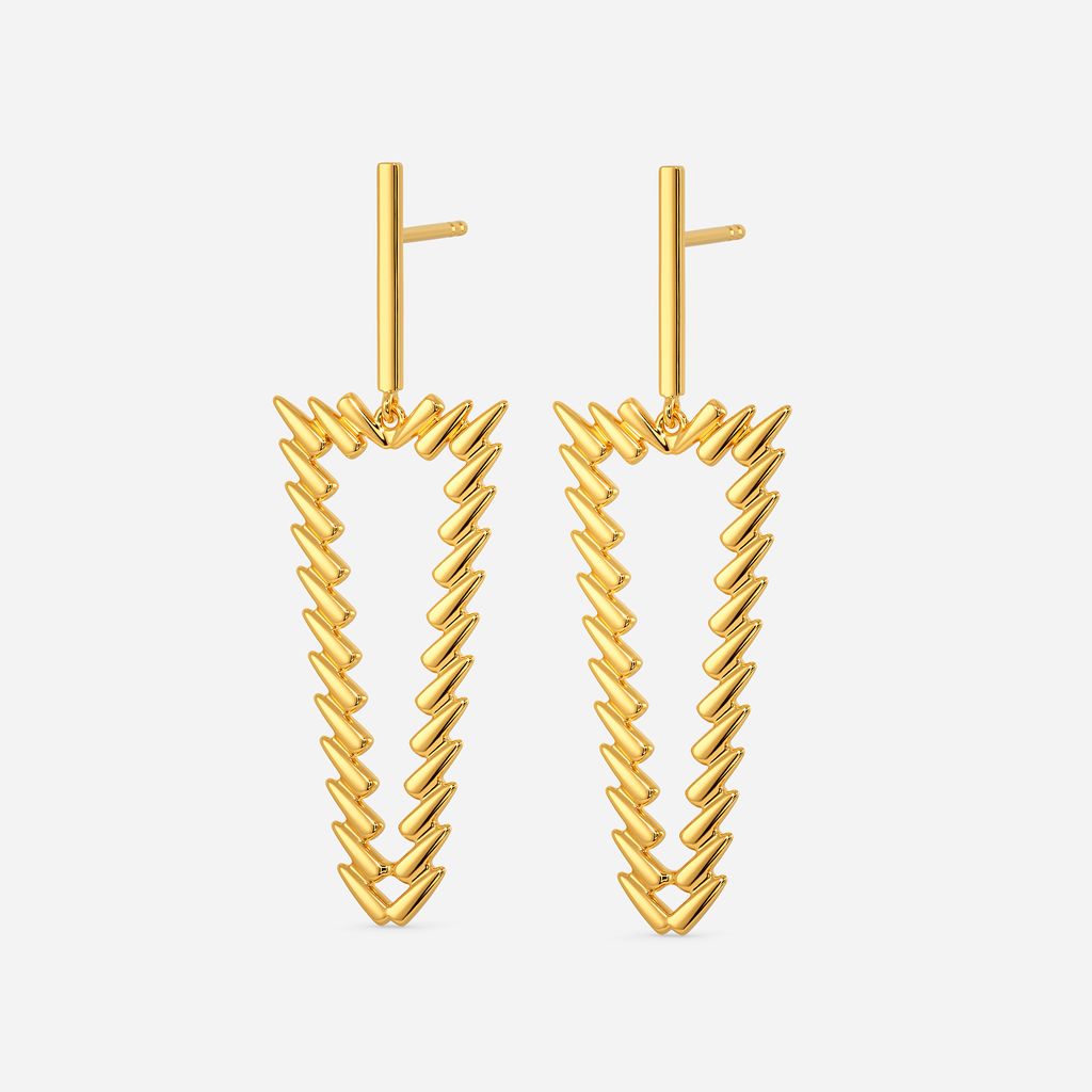 Glide in Style Gold Earrings