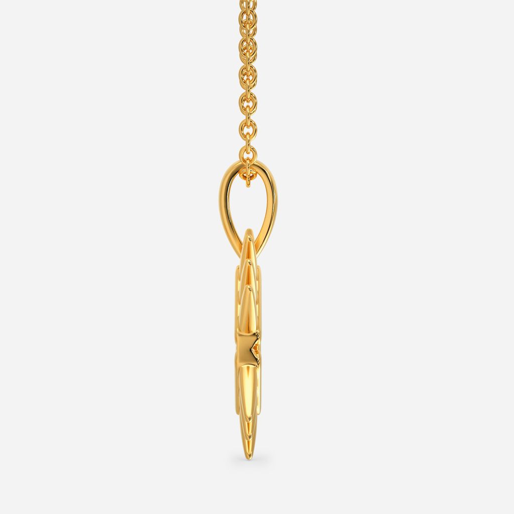 Edgy Links Gold Pendants