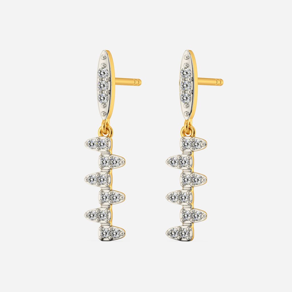 Slide Statement Diamond Earrings