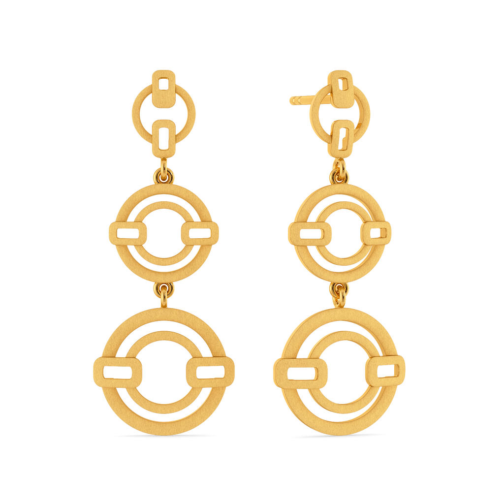Modern Utility Gold Earrings