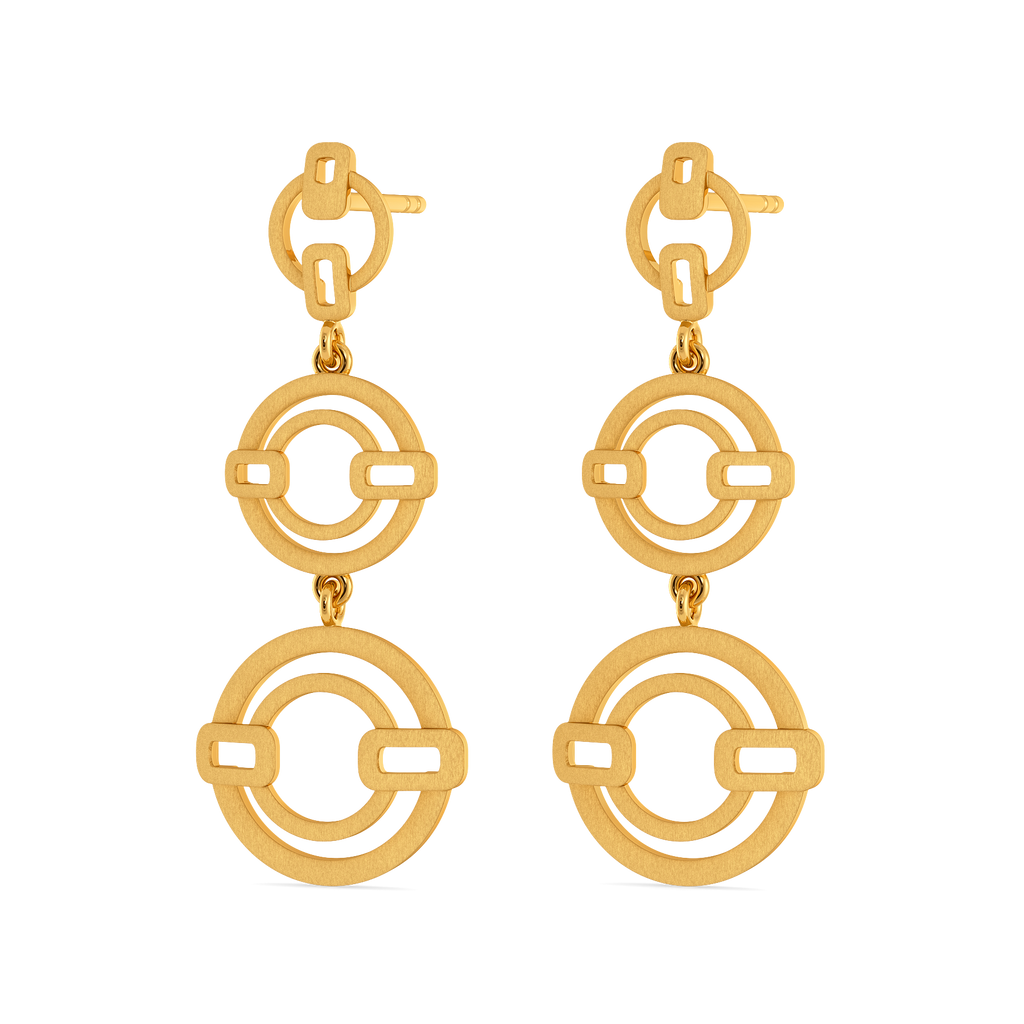 Modern Utility Gold Earrings