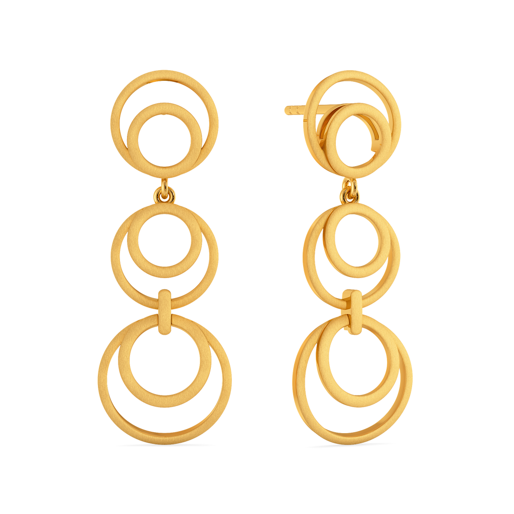 Structured Luxe  Gold Earrings
