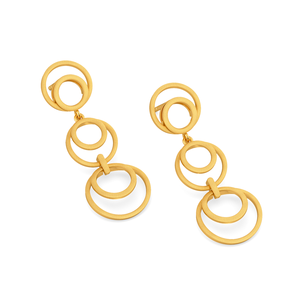 Structured Luxe  Gold Earrings