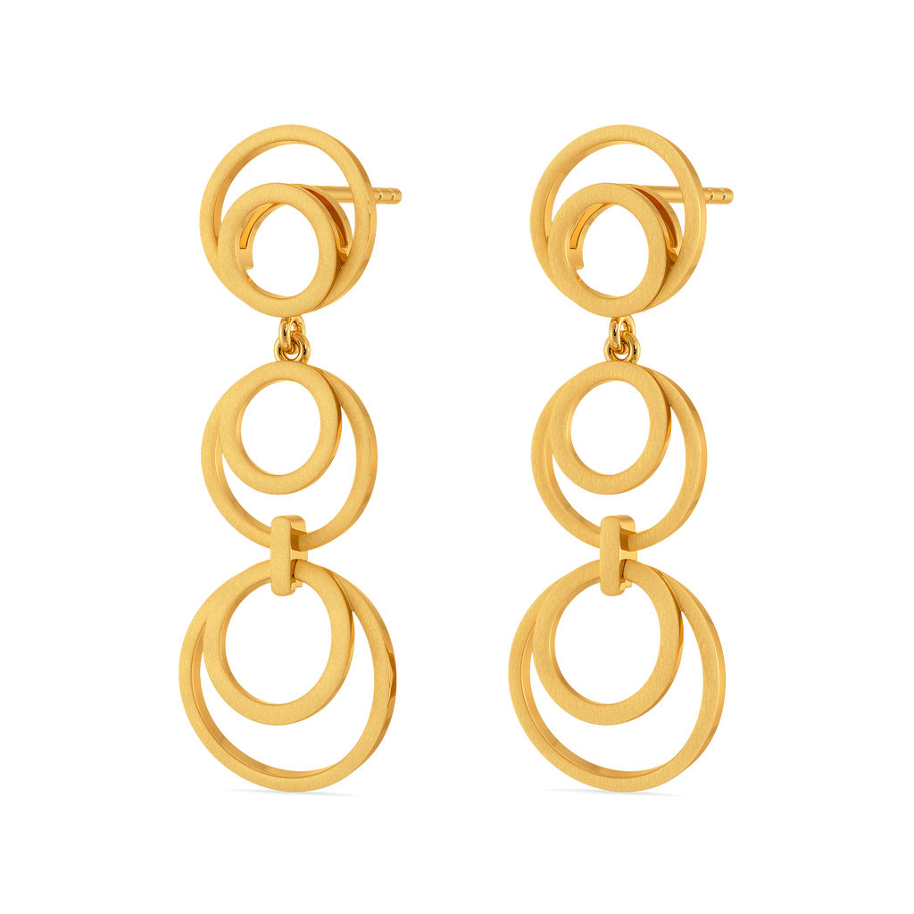 Structured Luxe  Gold Earrings