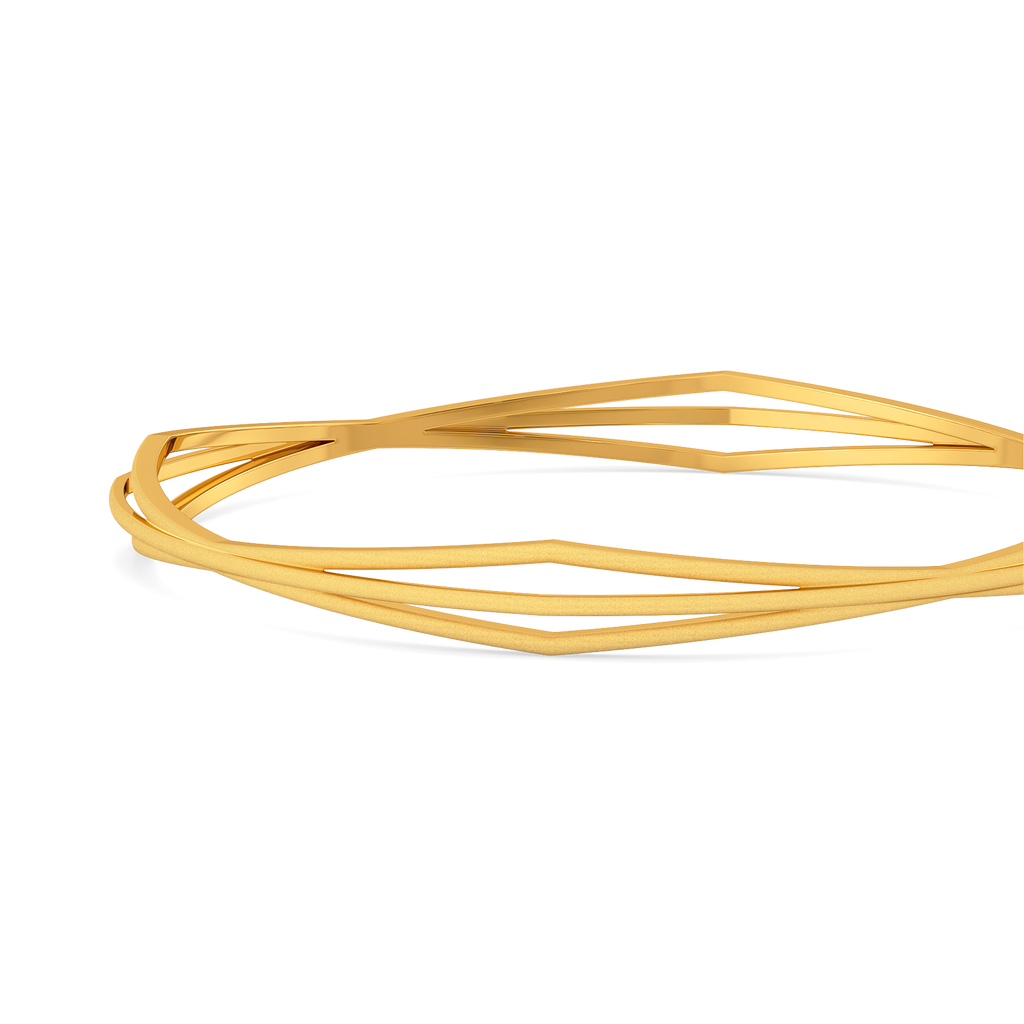Function Meets Form Gold Bangles