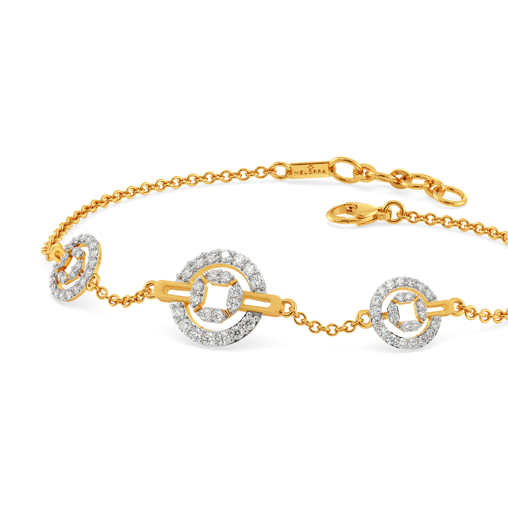 Gilded Gears Diamond Bracelets