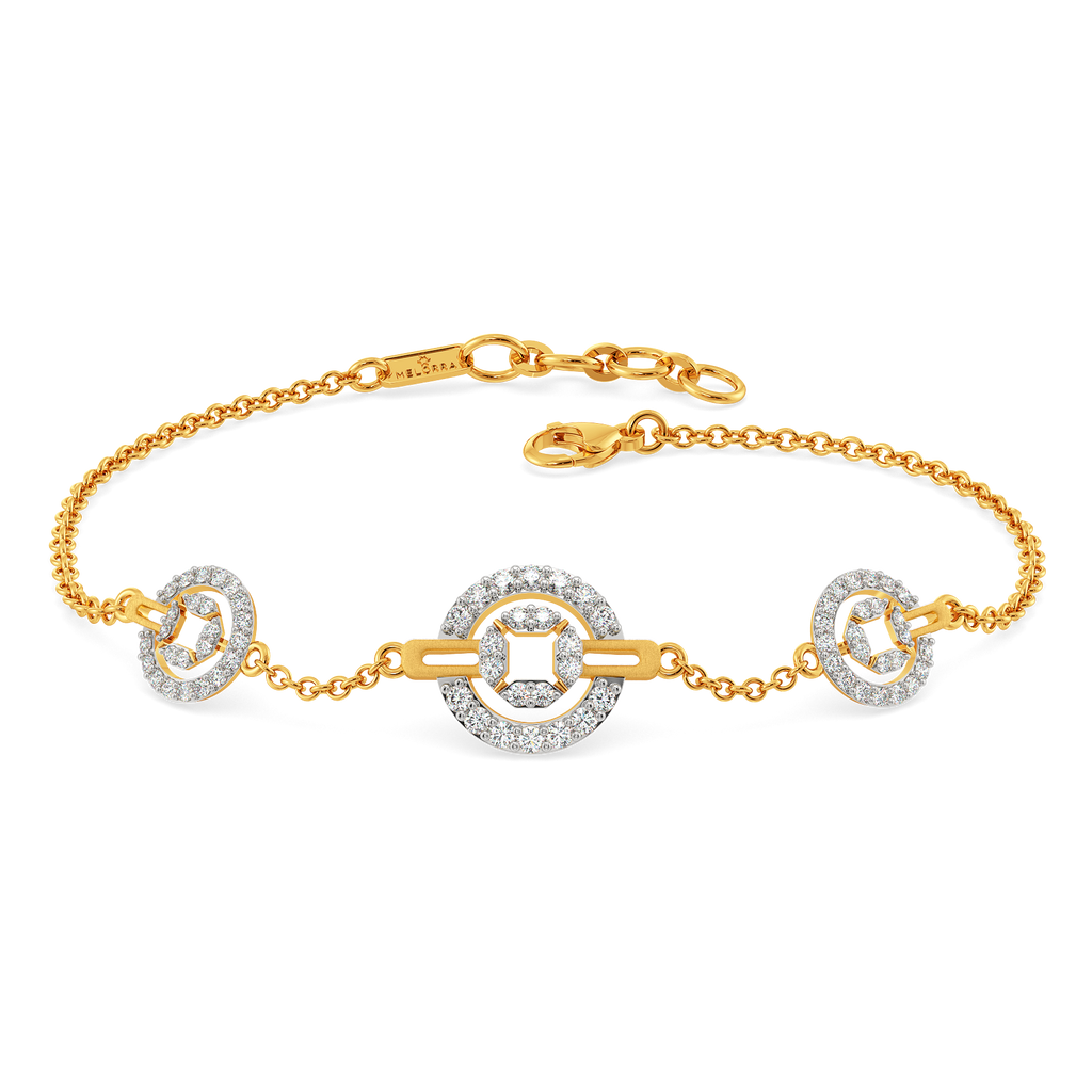 Gilded Gears Diamond Bracelets