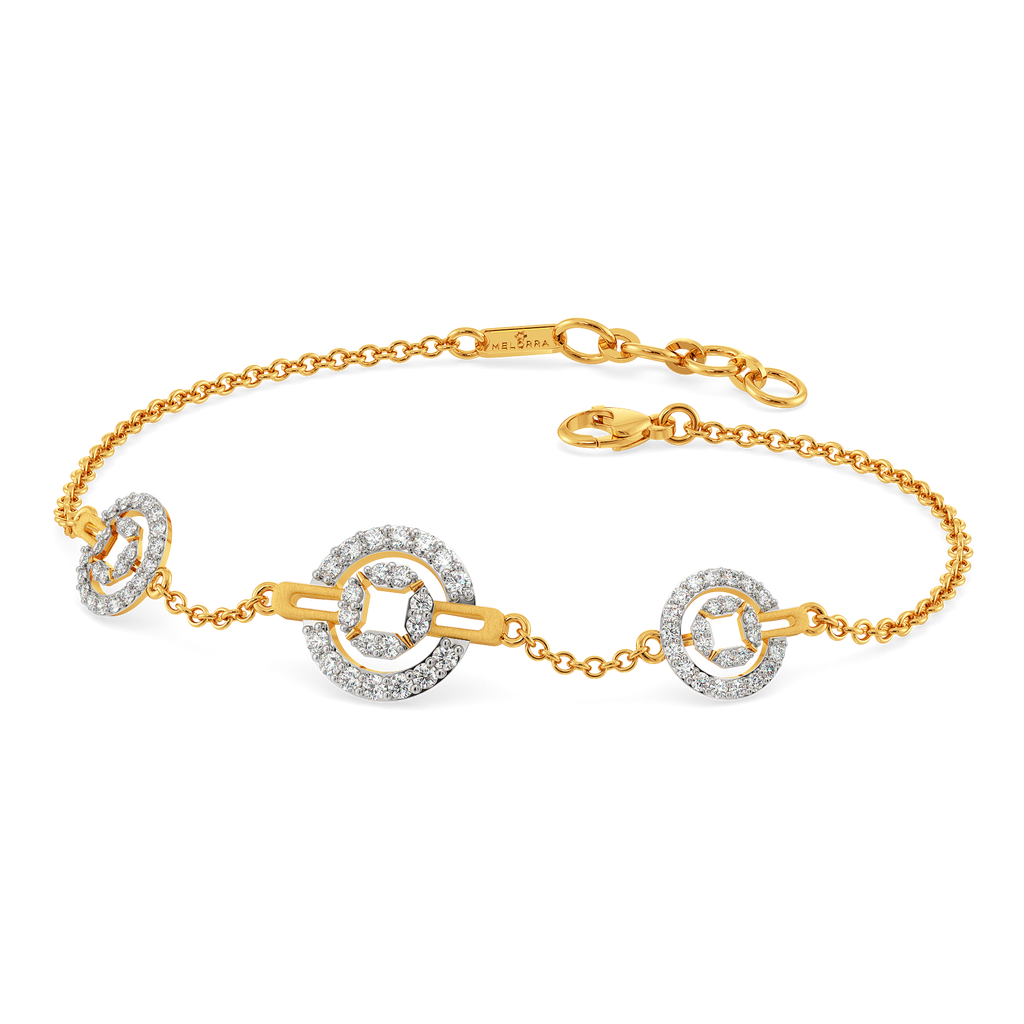 Gilded Gears Diamond Bracelets