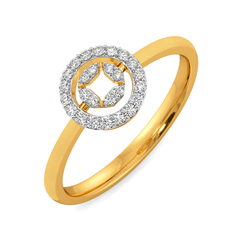 Gilded Gears Diamond Rings