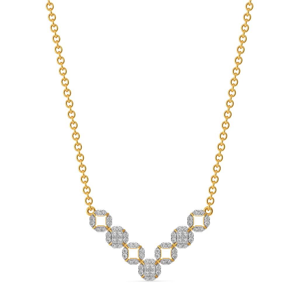 Gilded Gears Diamond Necklaces