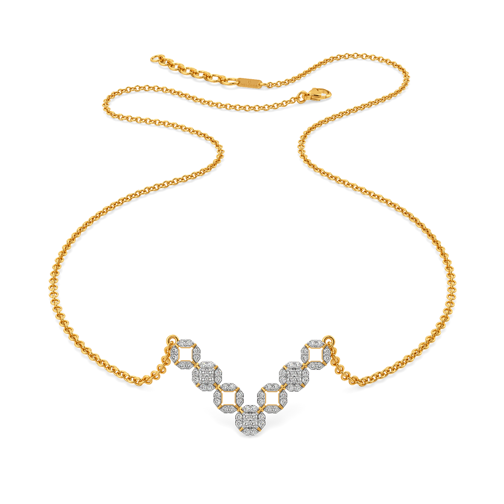 Gilded Gears Diamond Necklaces