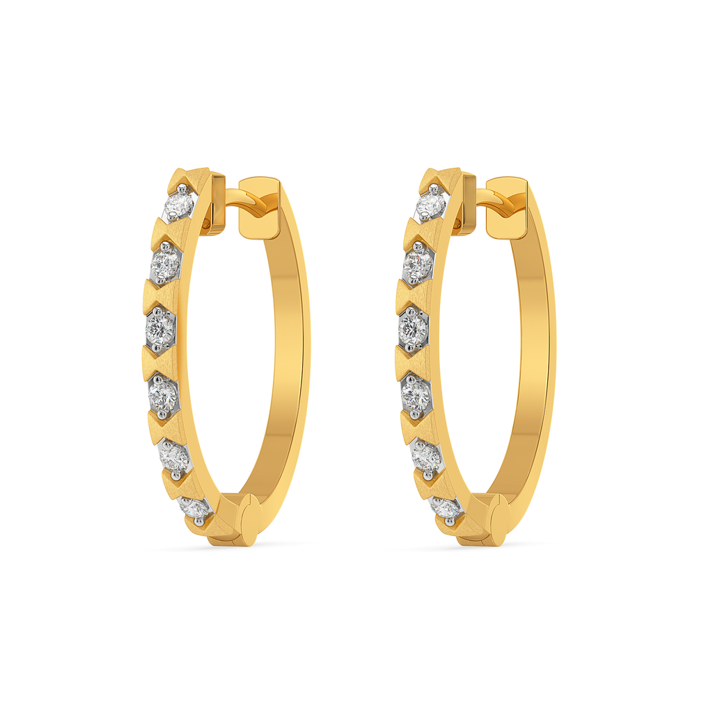 Modern Constructs Diamond Earrings