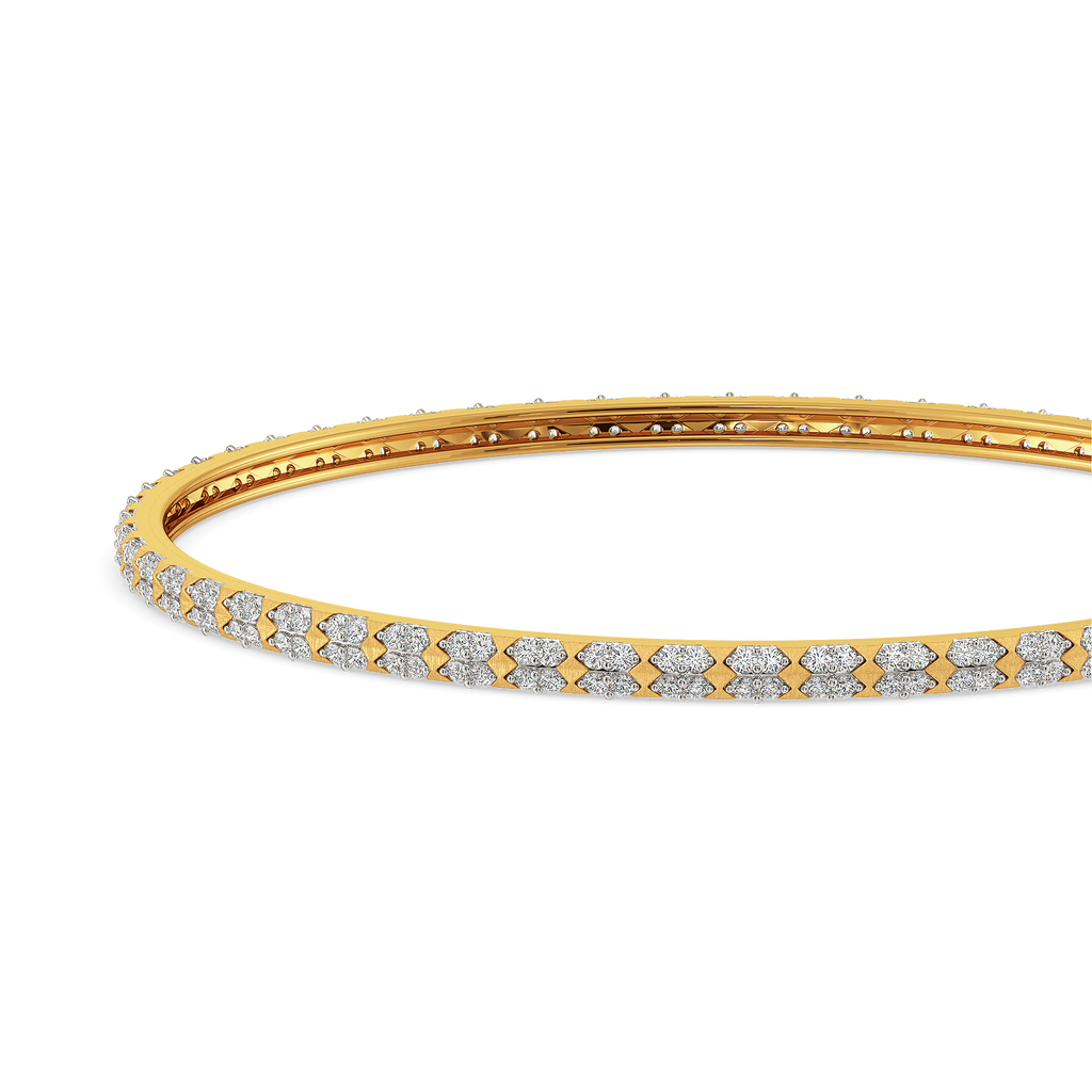 Modern Constructs Diamond Bangles