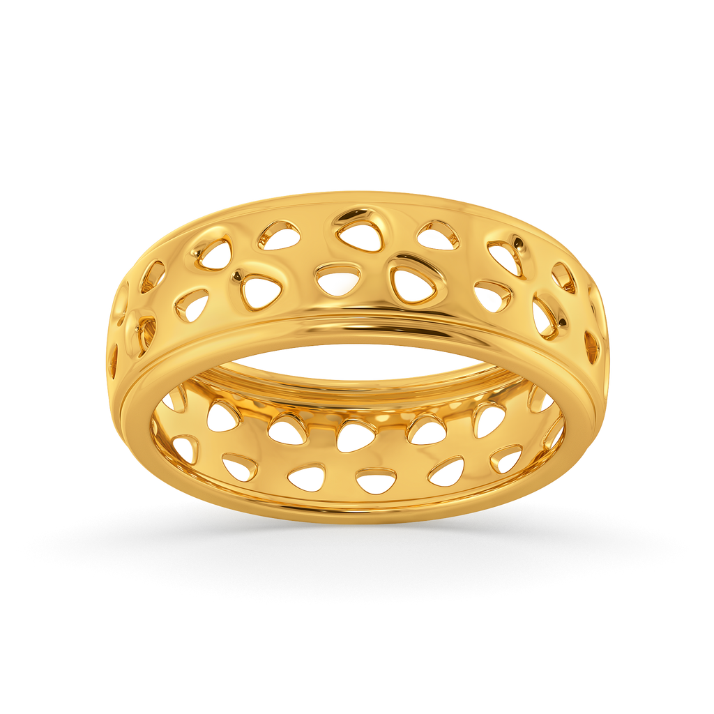 Ornate Facades Gold Rings