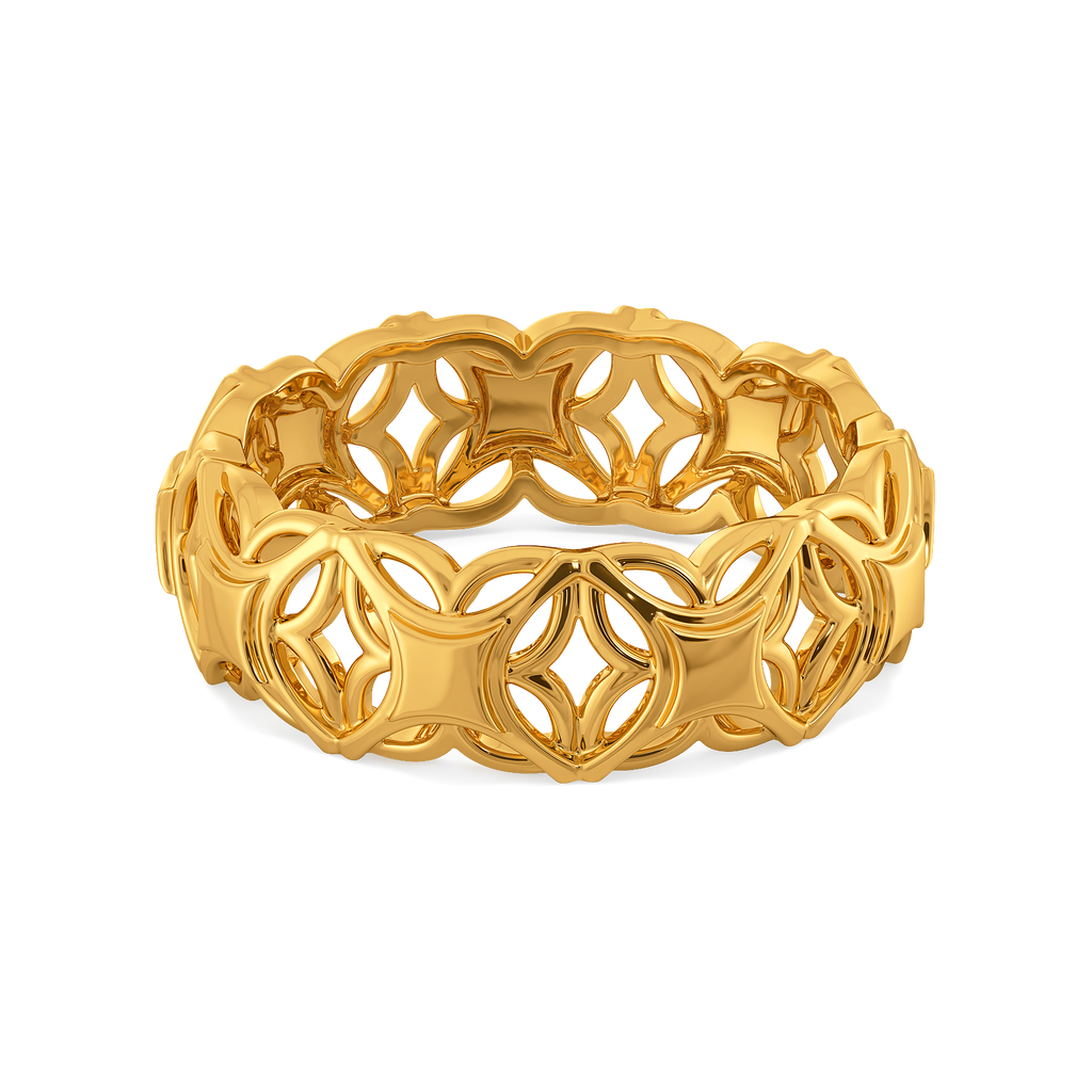 Patchwork Eclecticism Gold Rings