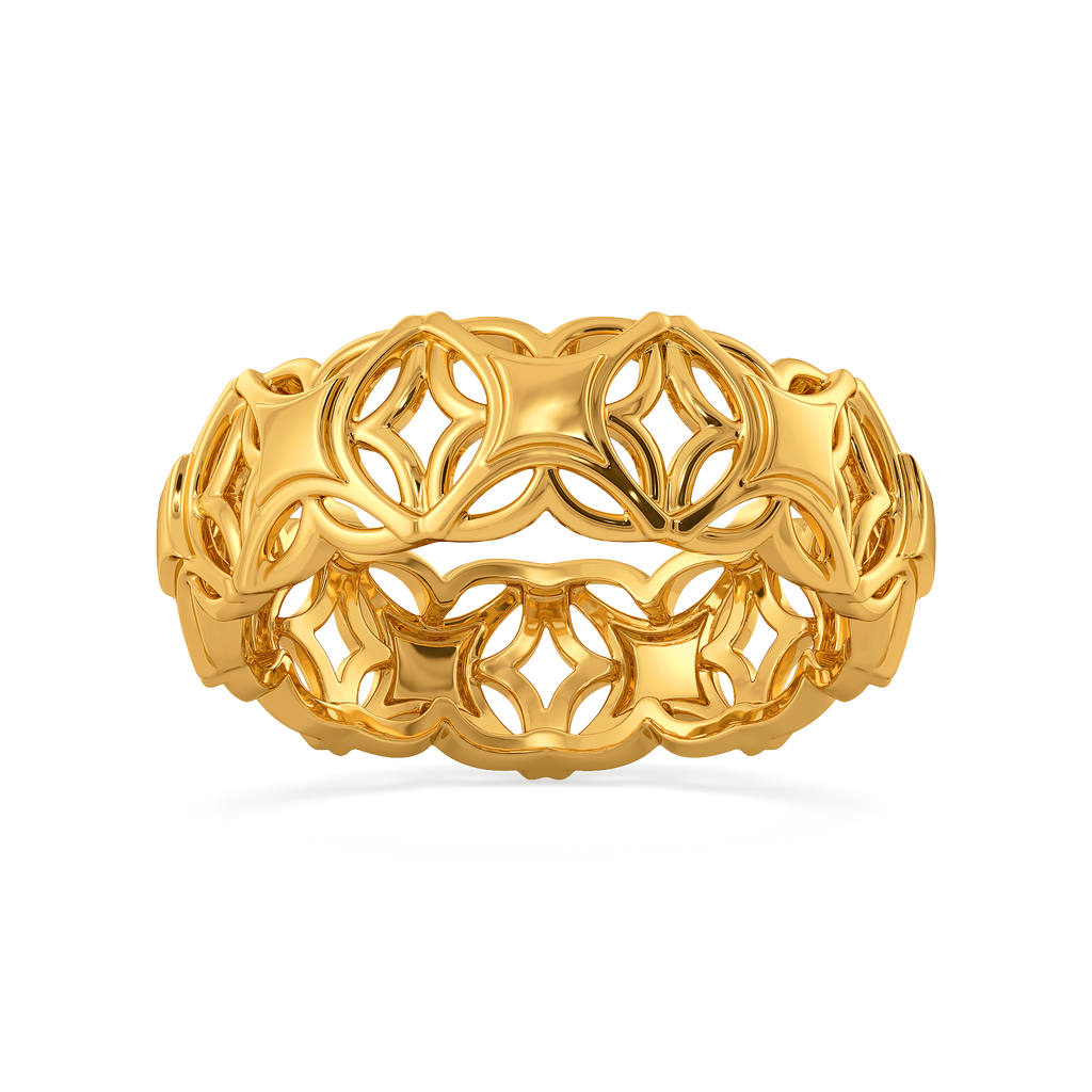 Patchwork Eclecticism Gold Rings