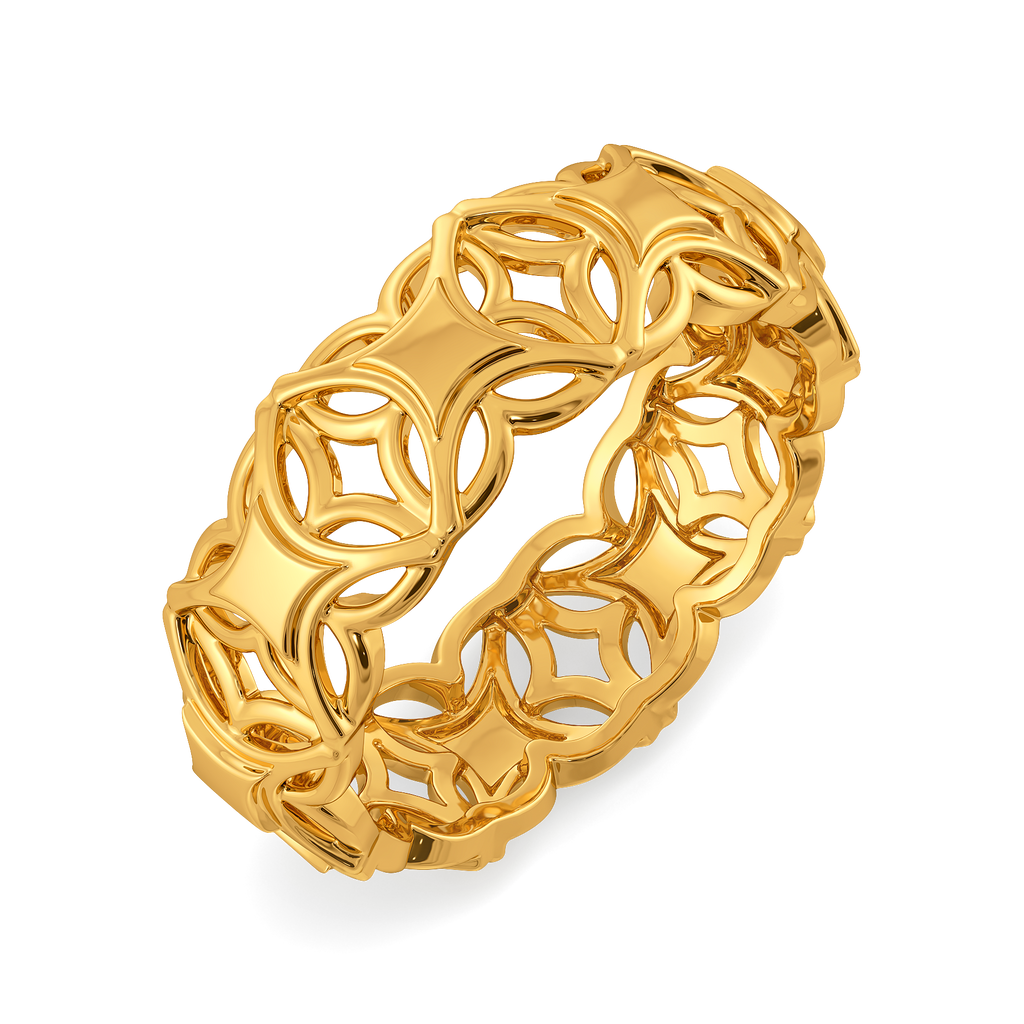 Patchwork Eclecticism Gold Rings