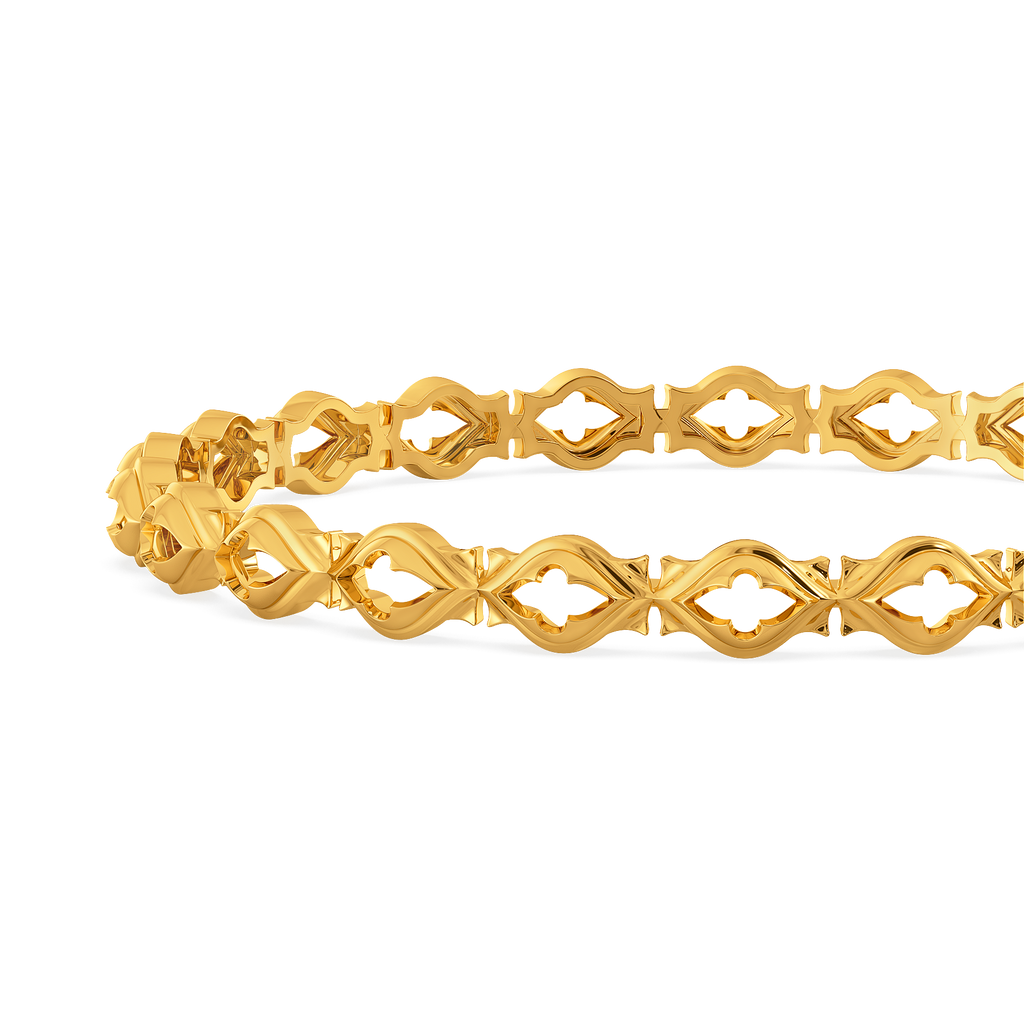 Party in Patchwork Gold Bangles