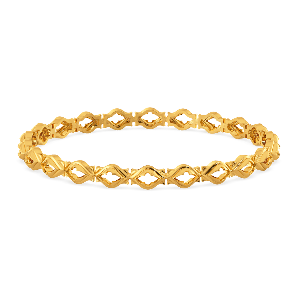 Party in Patchwork Gold Bangles
