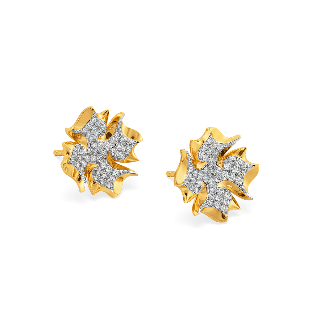 Eclectic Electric Diamond Earrings