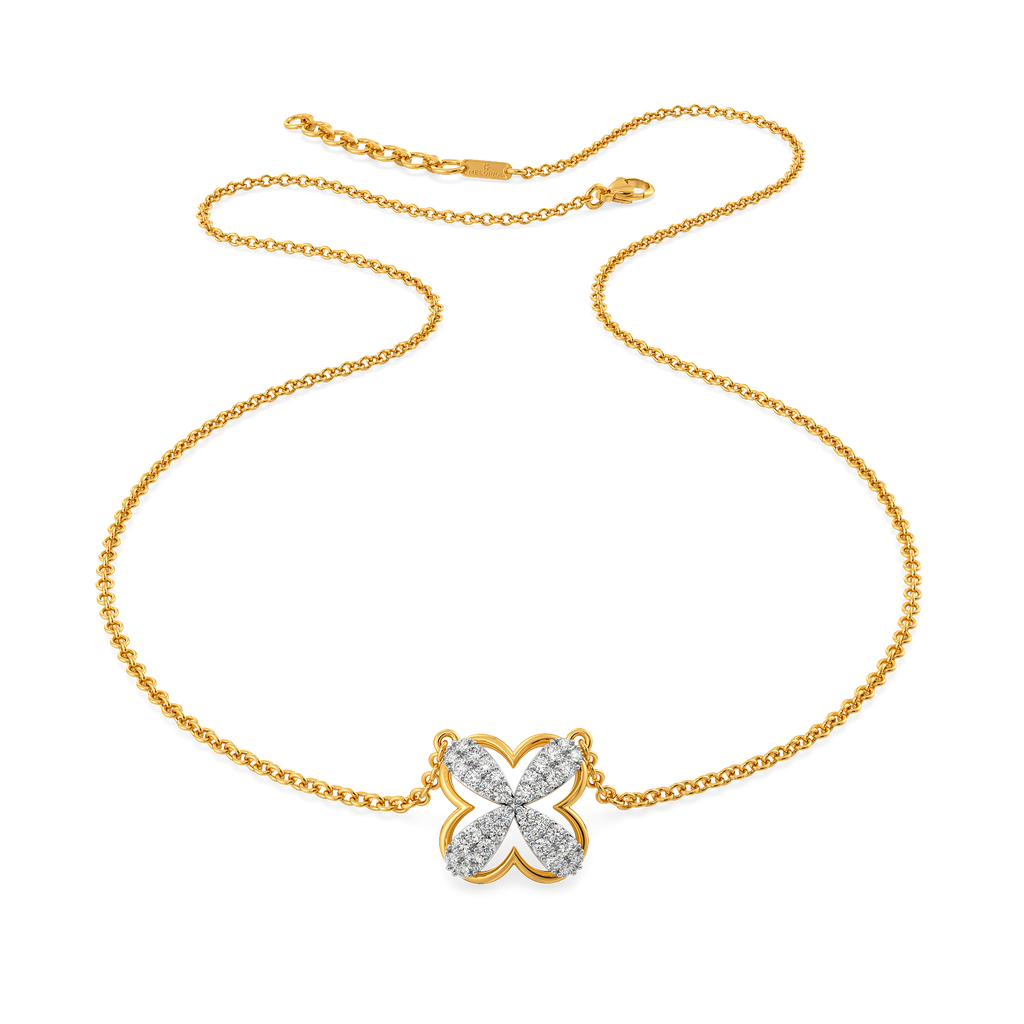 Topsy Turvy Diamond Necklaces