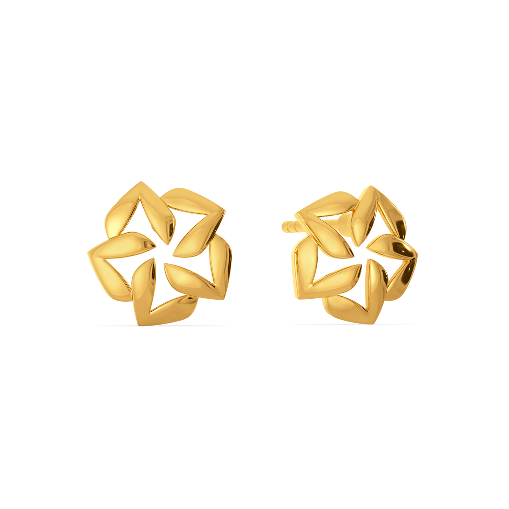 Patchwork Stories Gold Earrings