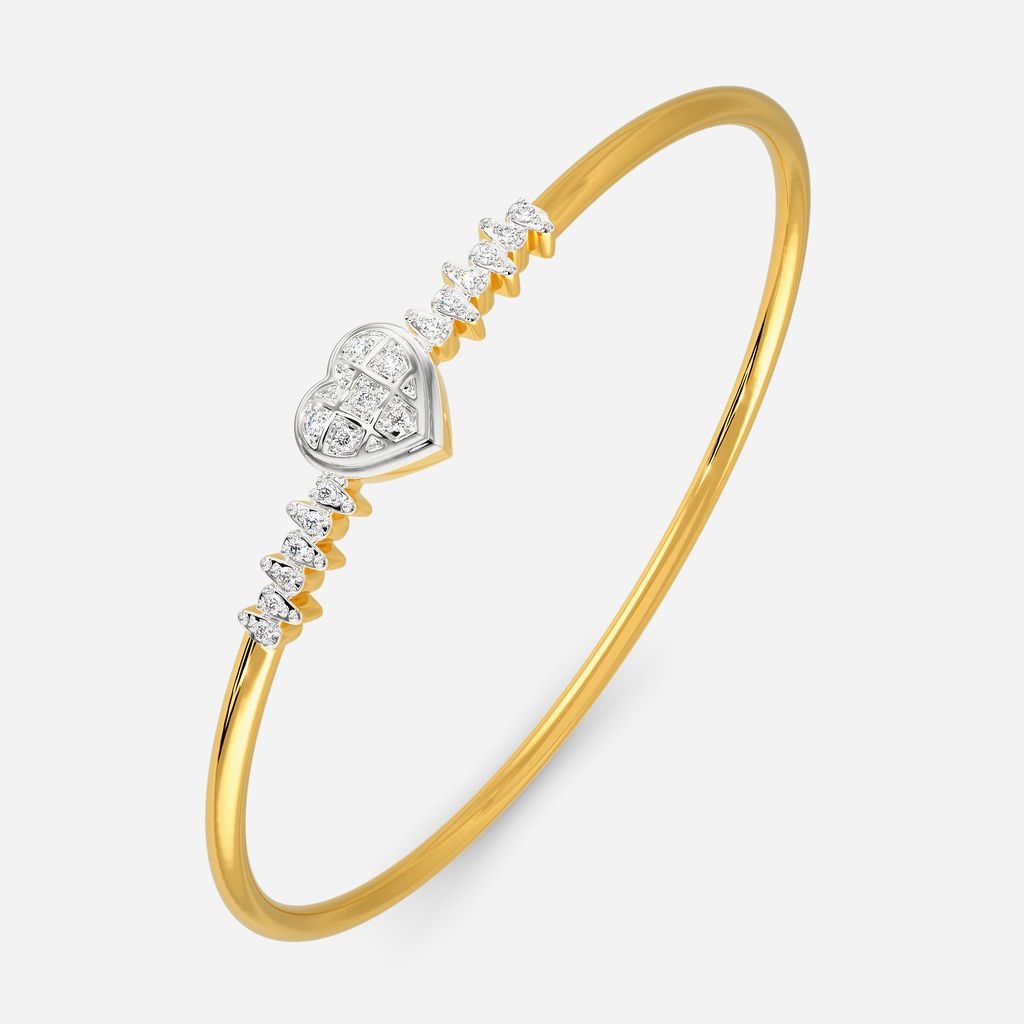 Edgy Romance Diamond Bangles
