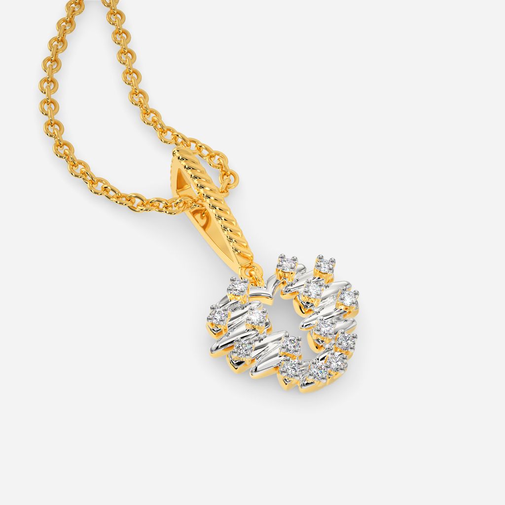 Zip O Heart Diamond Pendants