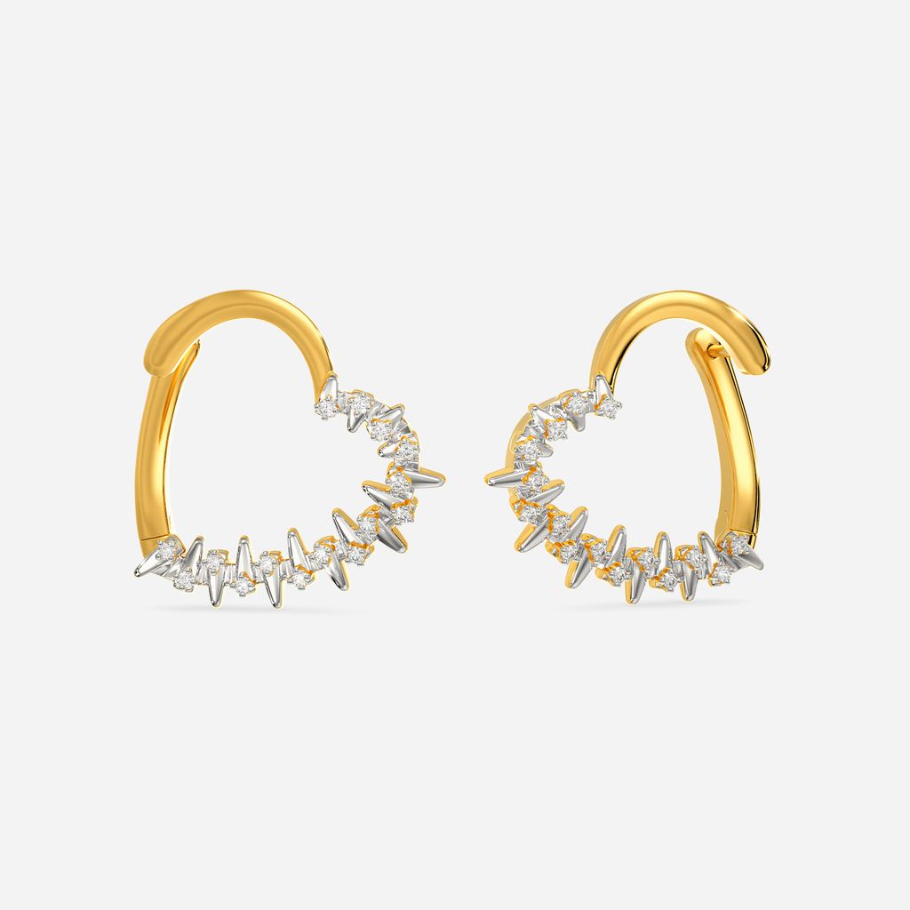 Zippered Romance Diamond Earrings