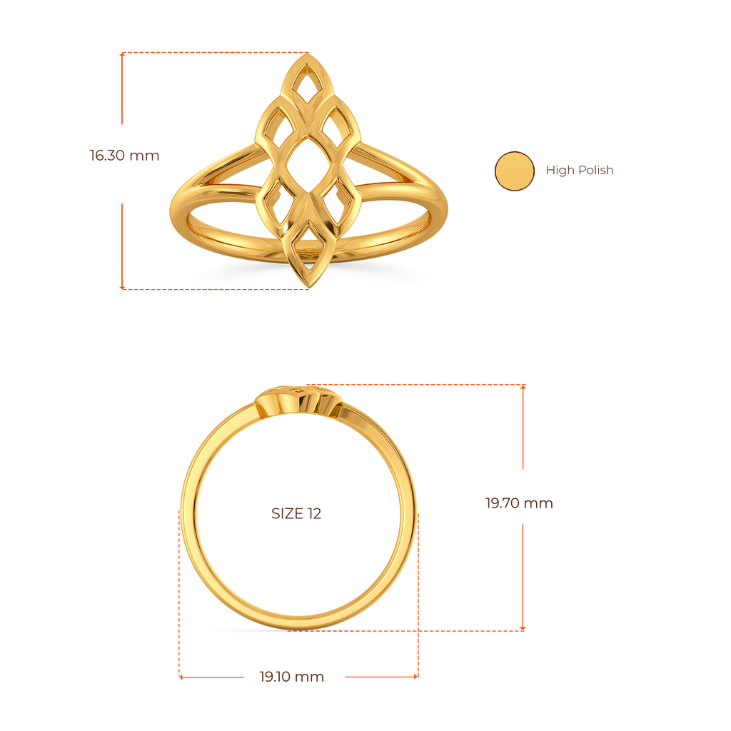 Serpentine Allure  Gold Rings image